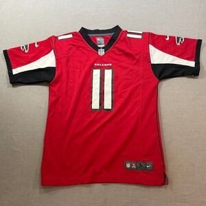 Atlanta Falcons NFL Nike #11 Julio Jones Red Football Jersey Youth Size‎ L
